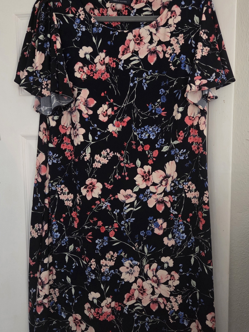 Tommy Hilfiger Navy Dress with Pink & Blue Floral